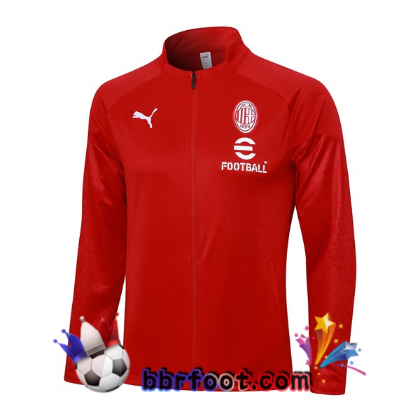Veste Foot AC Milan Rouge 2023/2024