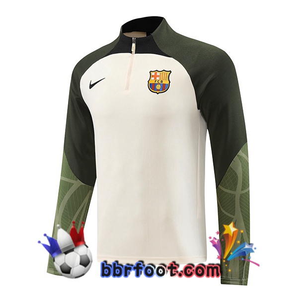 Sweatshirts Homme FC Barcelone Blanc Vert 2023/2024