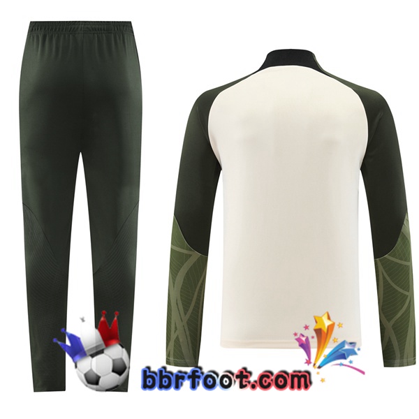 Survetement Foot FC Barcelone Blanc Vert 2023/2024