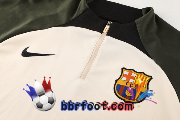 Survetement Foot FC Barcelone Blanc Vert 2023/2024