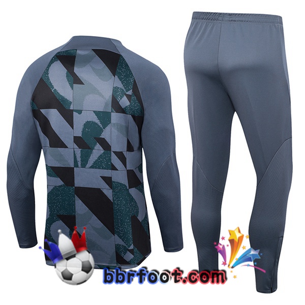 Survetement Foot FC Barcelone Gris 2023/2024