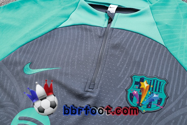 Survetement Foot FC Barcelone Gris Vert 2023/2024