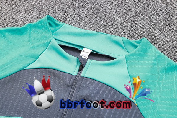 Survetement Foot FC Barcelone Gris Vert 2023/2024