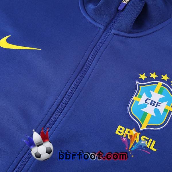 Survetement Foot - Veste Bresil Bleu 2023/2024