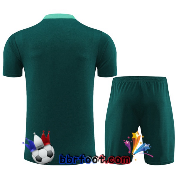 Ensemble Training T-Shirts Portugal + Shorts Vert 2023/2024