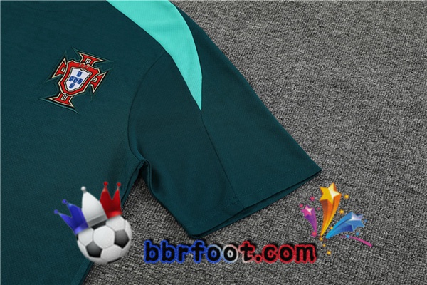 Ensemble Training T-Shirts Portugal + Shorts Vert 2023/2024
