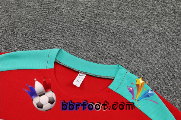 Ensemble Training T-Shirts Portugal + Shorts Rouge 2023/2024