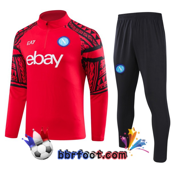 Survetement Foot SSC Naples Rouge 2023/2024