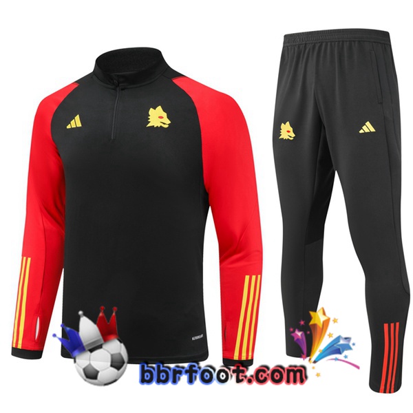 Survetement Foot AS Roma Noir Rouge 2023/2024