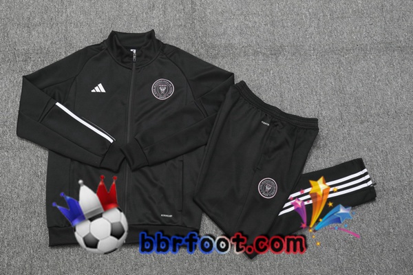 Survetement Foot - Veste Inter Miami CF Noir 2023/2024