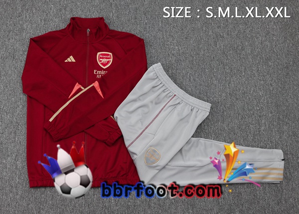 Survetement Foot - Veste Arsenal Rouge 2023/2024