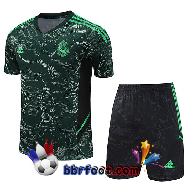 Ensemble Training T-Shirts Real Madrid + Shorts Vert 2023/2024
