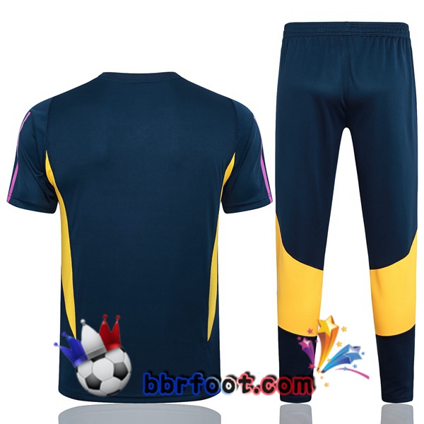 Ensemble Training T-Shirts Real Madrid + Pantalon Bleu Royal 2023/2024