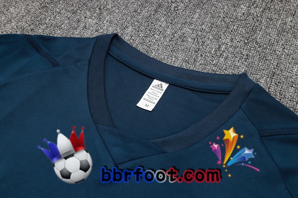 Ensemble Training T-Shirts Real Madrid + Pantalon Bleu Royal 2023/2024