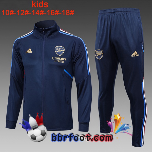 Survetement Foot - Veste Arsenal Enfant Bleu Royal 2023/2024