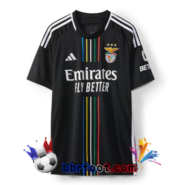 Maillot Foot S.L Benfica Exterieur Noir 2023/2024