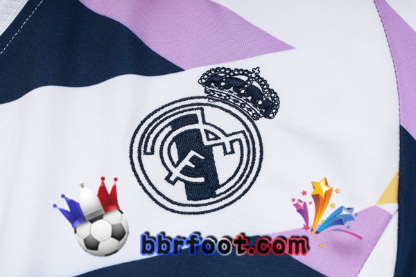 Survetement de Foot - Sweat A Capuche Real Madrid Blanc Bleu Royal 2023/2024