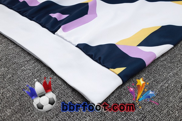 Survetement de Foot - Sweat A Capuche Real Madrid Blanc Bleu Royal 2023/2024