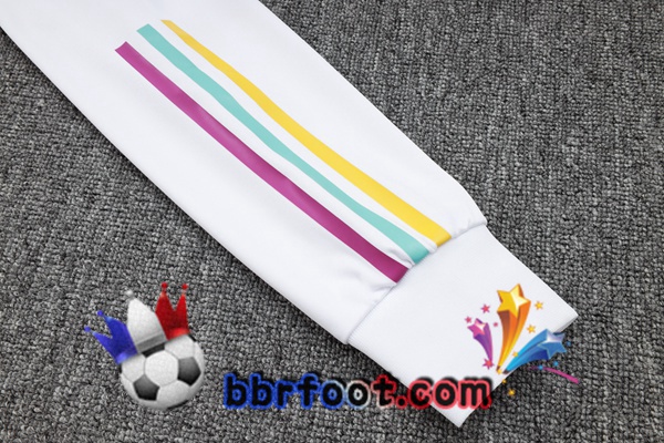 Survetement de Foot - Sweat A Capuche Real Madrid Blanc Bleu Royal 2023/2024