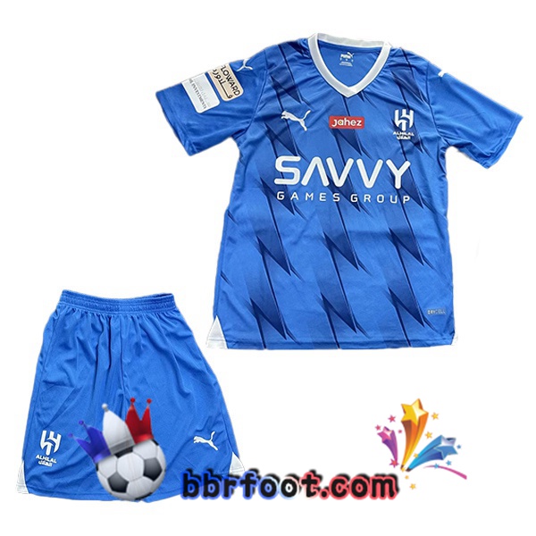 Maillot Foot Al-Hilal FC Enfant Domicile Bleu 2023/2024