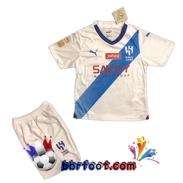 Maillot Foot Al-Hilal FC Enfant Exterieur Blanc 2023/2024