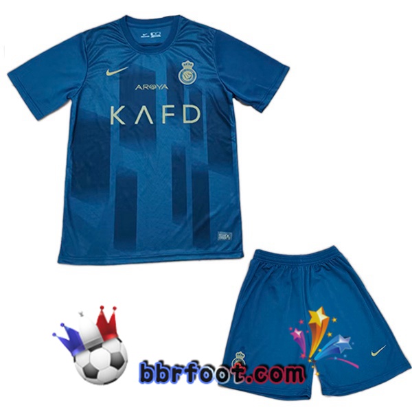 Maillot Foot Al-Nassr FC Enfant Exterieur Bleu 2023/2024