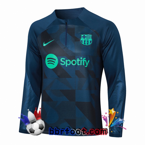 Sweatshirts Homme FC Barcelone Bleu Royal 2023/2024 Sweatshirts Homme FC Barcelone Bleu Royal 2023/2024
