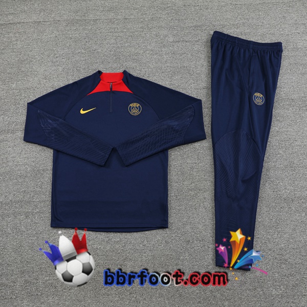 Survetement Foot Paris PSG Bleu Royal 2023/2024