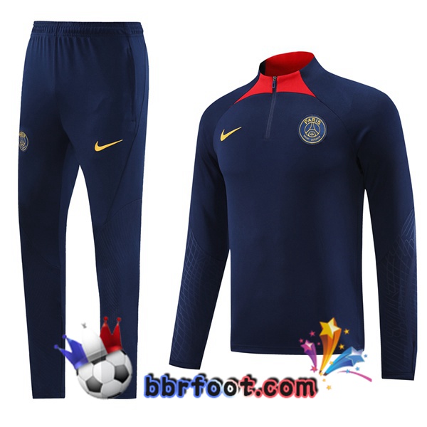 Survetement Foot Paris PSG Bleu Royal 2023/2024