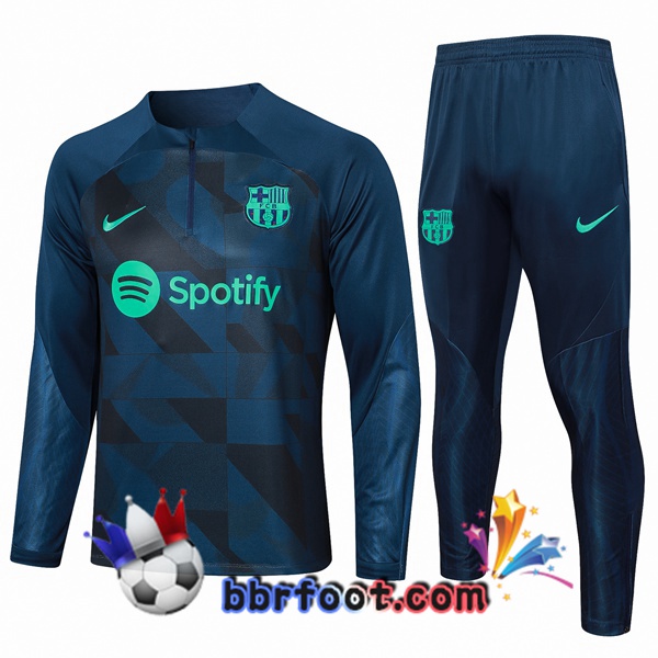 Survetement Foot FC Barcelone Bleu Royal 2023/2024