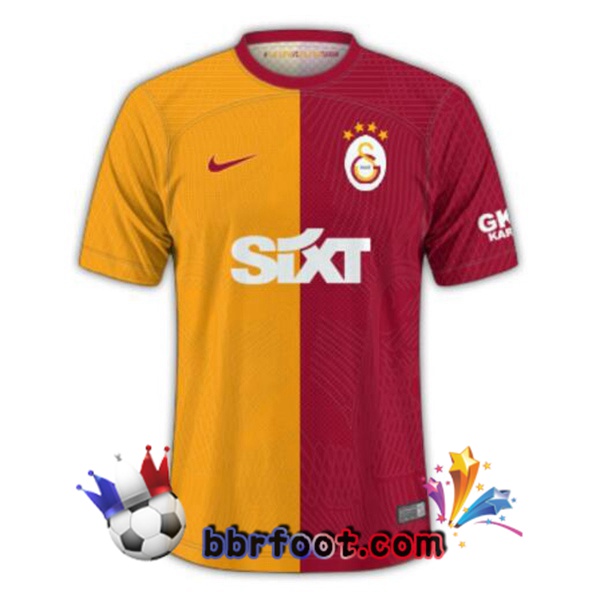 Maillot Foot Galatasaray SK Domicile Jaune Rouge 2023/2024