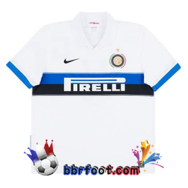 Maillot Foot Inter Milan Retro Exterieur Blanc 2009-2010