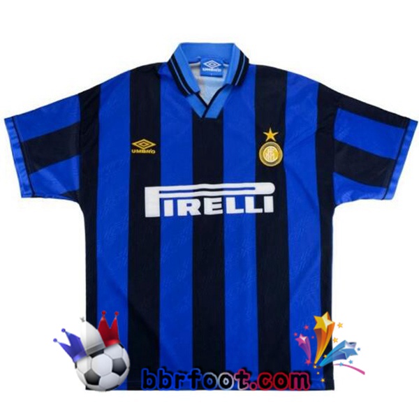 Maillot Foot Inter Milan Retro Domicile Bleu 1995-1996