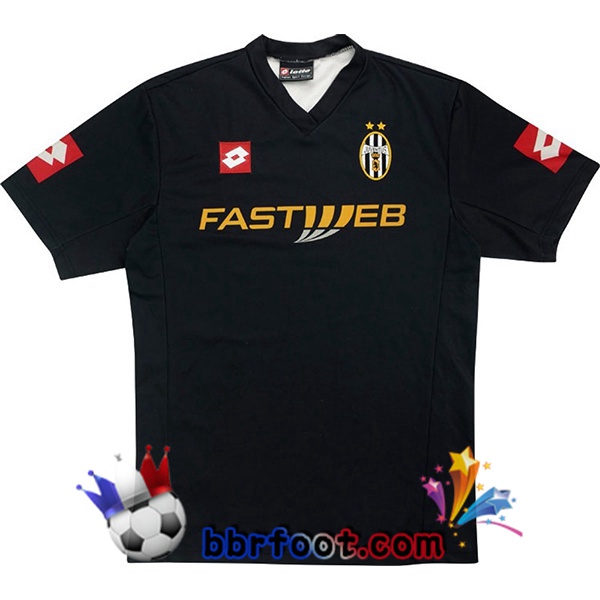 Maillot Foot Juventus Retro Exterieur Noir 2001-2002