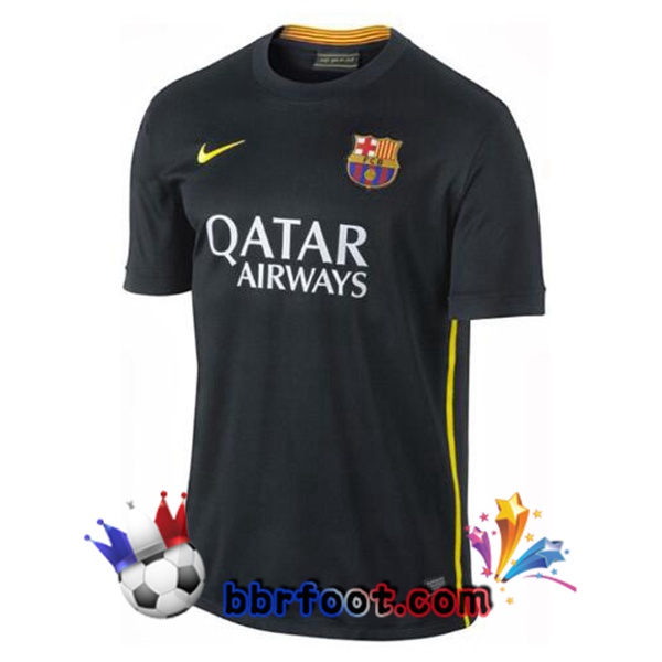 Maillot Foot FC Barcelone Retro Third Noir 2013-2014