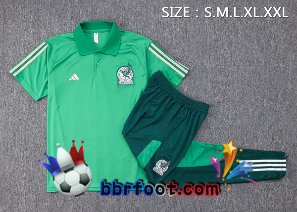 Polo Foot Mexique + Pantalon Vert 2023/2024