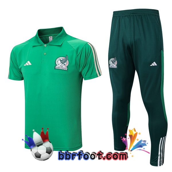 Polo Foot Mexique + Pantalon Vert 2023/2024