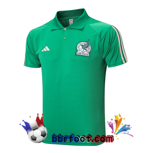 Polo Foot Mexique Vert 2023/2024