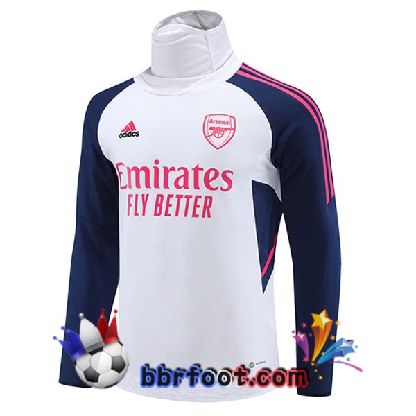 Sweatshirts Homme Arsenal Col Haut Blanc 2023/2024