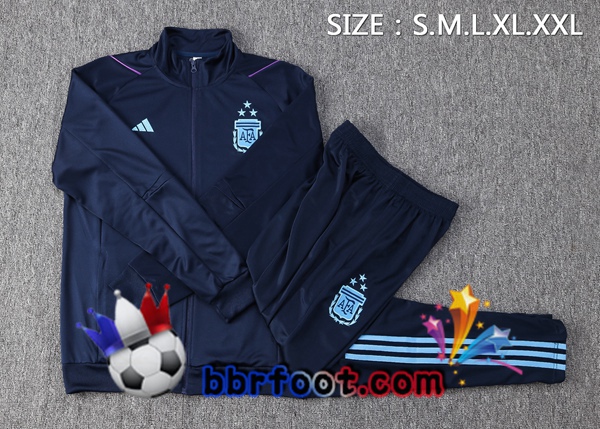 Veste Survetement Foot Argentine Bleu Royal 2023/2024