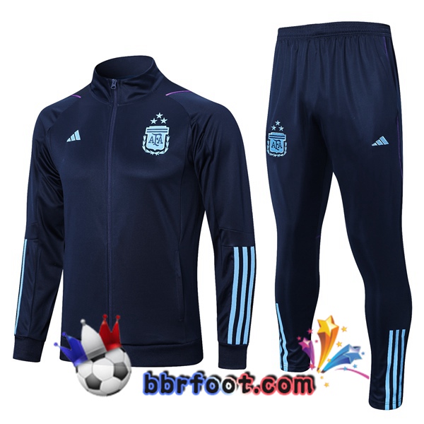Veste Survetement Foot Argentine Bleu Royal 2023/2024