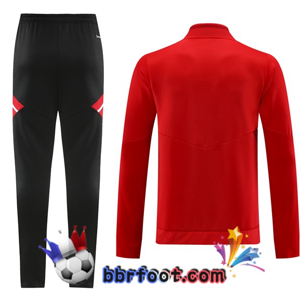 Veste Survetement Foot Bayern Munich Rouge 2023/2024