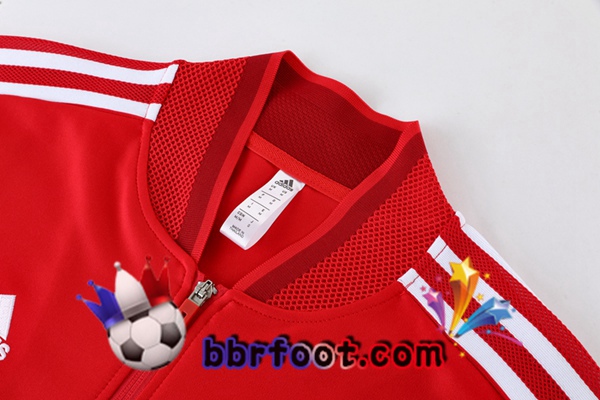 Veste Survetement Foot Bayern Munich Rouge 2023/2024