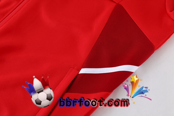 Veste Survetement Foot Bayern Munich Rouge 2023/2024