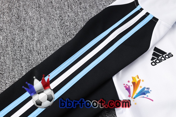 Veste A Capuche Survetement Foot Argentine Blanc 2023/2024