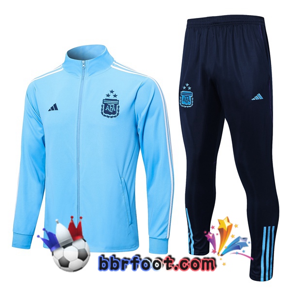 Veste Survetement Foot Argentine Bleu 2023/2024