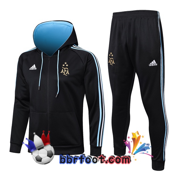 Veste A Capuche Survetement Foot Argentine Bleu Royal 2023/2024