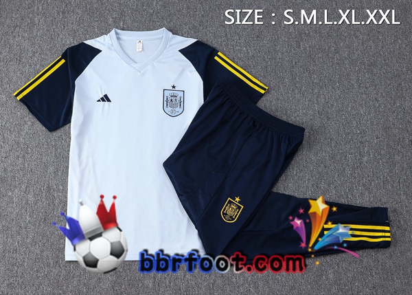 Training T-Shirts Espagne + Pantalon Bleu 2023/2024