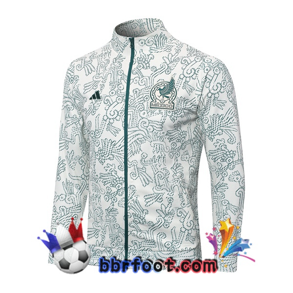 Veste Foot Mexique Blanc Vert 2023/2024