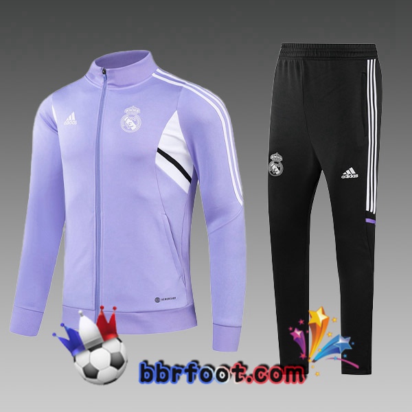 Veste Survetement Foot Real Madrid Enfant Pourpre 2023/2024